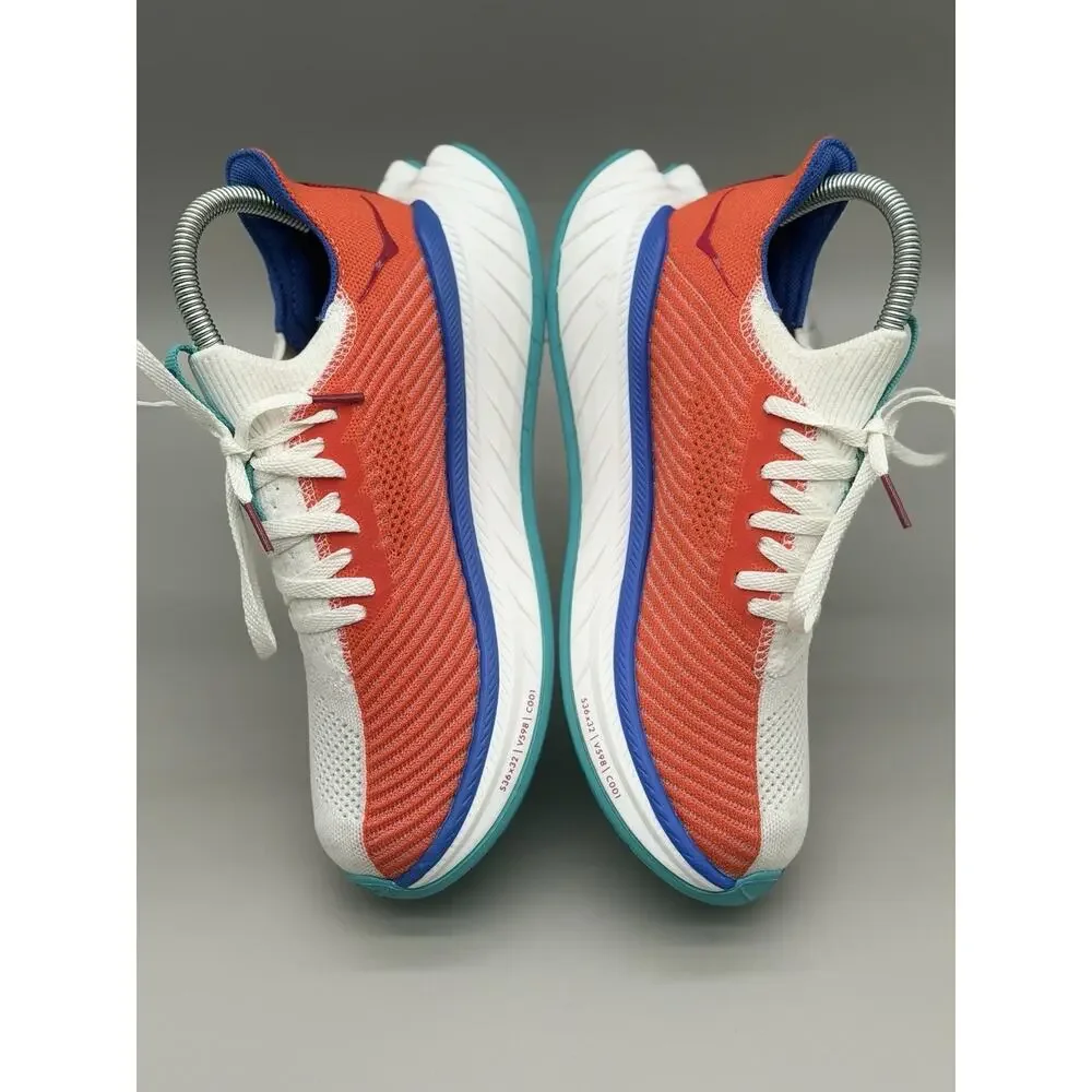 HOKA Womens Carbon X 3 'White Flame' Running Shoes Size-7B